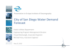 City of San Diego Water Demand Forecast