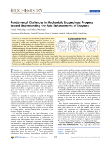 Fundamental Challenges in Mechanistic Enzymology: Progress