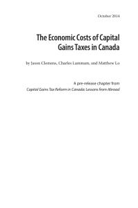 The Economic Costs of Capital Gains Taxes in