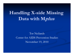 Handling X-side Missing Data with Mplus
