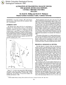 The Quesnel River Gold Deposit, Central British Columbia (93A/12W)