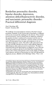 Borderline personality disorder, bipolar disorder