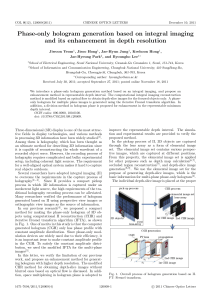 Phase-only hologram generation based on integral imaging and its