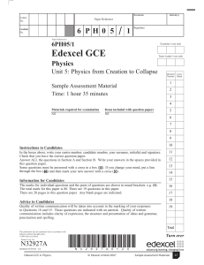 Edexcel GCE - The Student Room