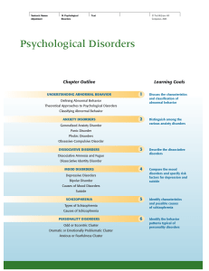 Psychological Disorders - McGraw Hill Higher Education