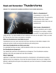 Read and Remember: ​Thunderstorms