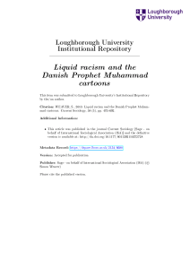 Liquid racism and the Danish Prophet Muhammad cartoons