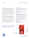 Data Sheet 85001-0441 -- Bell-Strobe Plate