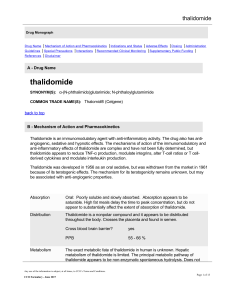 thalidomide - Cancer Care Ontario
