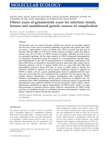 Fifteen years of genomewide scans for selection: trends, lessons