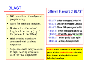 • 100 times faster than dynamic programming. • Good for database