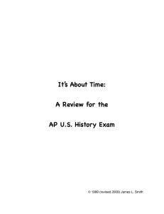 Review for APUSH Exam