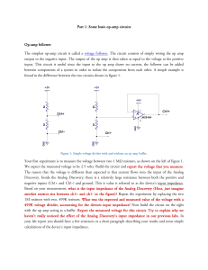 Part 1: Some basic op-amp circuits Op