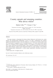 Country spreads and emerging countries: Who drives whom?