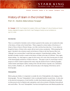 History of Islam in the United States