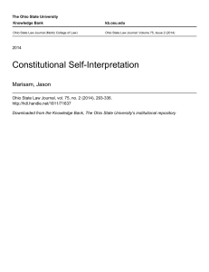 Constitutional Self-Interpretation - Knowledge Bank