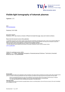Visible-light tomography of tokamak plasmas
