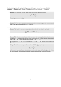 Randomized Algorithms II, Spring 2016, Department of Computer