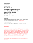 Handbook of Secondary Storage Batteries and Charge Regulators