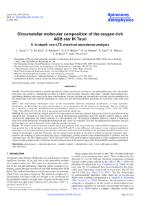 Circumstellar molecular composition of the oxygen