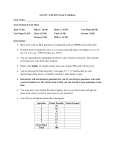 Stat 225 - Fall 2011 Exam 2 Solutions Your Name: Your Section