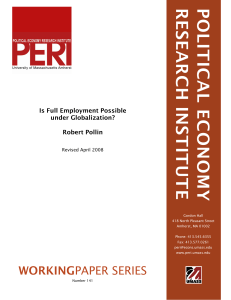 Is Full Employment Possible Under Globalization?