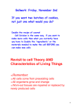Revisit to cell Theory AND Characteristics of Living Things