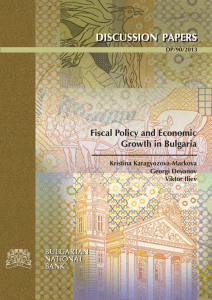 Fiscal Policy and Economic Growth in Bulgaria