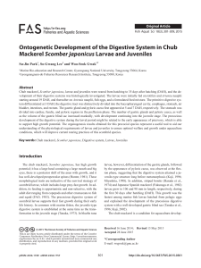 Ontogenetic Development of the Digestive System in Chub - E-FAS