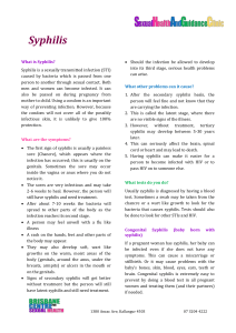 Syphilis - Family Practice Medical Centres