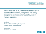 What data can a 14C clinical study deliver?