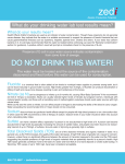 DO NOT DRINK THIS WATER!