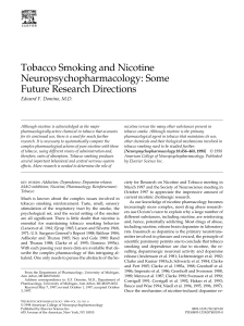 Tobacco Smoking and Nicotine Neuropsychopharmacology