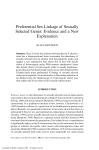 Preferential Sex Linkage of Sexually Selected Genes: Evidence and