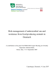 Risk management of antimicrobial use and resistance from food