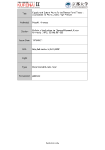 Title Equations of State of Atoms for the Thomas