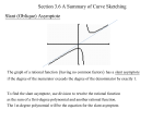 Section 3.6 A Summary of Curve Sketching Slant (Oblique) Asymptote