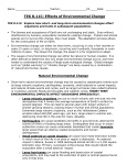 TEK 8.11C: Effects of Environmental Change