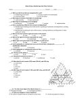 Week 6 Quiz- Weathering, Soil, Plate Tectonics Name