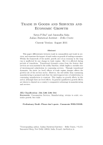 Trade in Goods and Services and Economic Growth