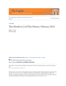 This Month in Civil War History: February 2016