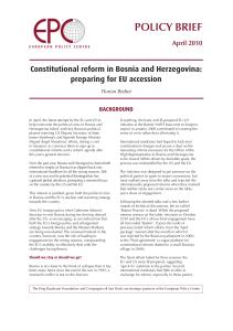 Constitutional reform in Bosnia and Herzegovina