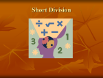 Short Division