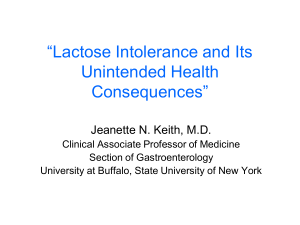 Lactose Intolerance and Its Unintended Health Consequences