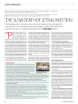 THE SLOW DEATH OF LETHAL INJECTION