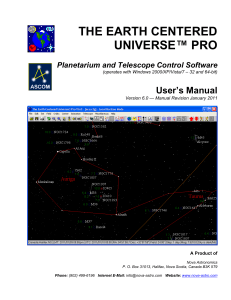 Earth Centered Universe Pro V6.0