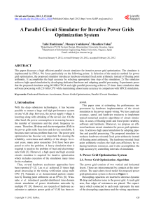 A Parallel Circuit Simulator for Iterative Power Grids Optimization