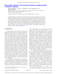 Electrostatic analysis of the interactions between charged particles