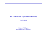 Six Factors That Explain Executive Pay