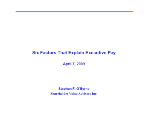 Six Factors That Explain Executive Pay